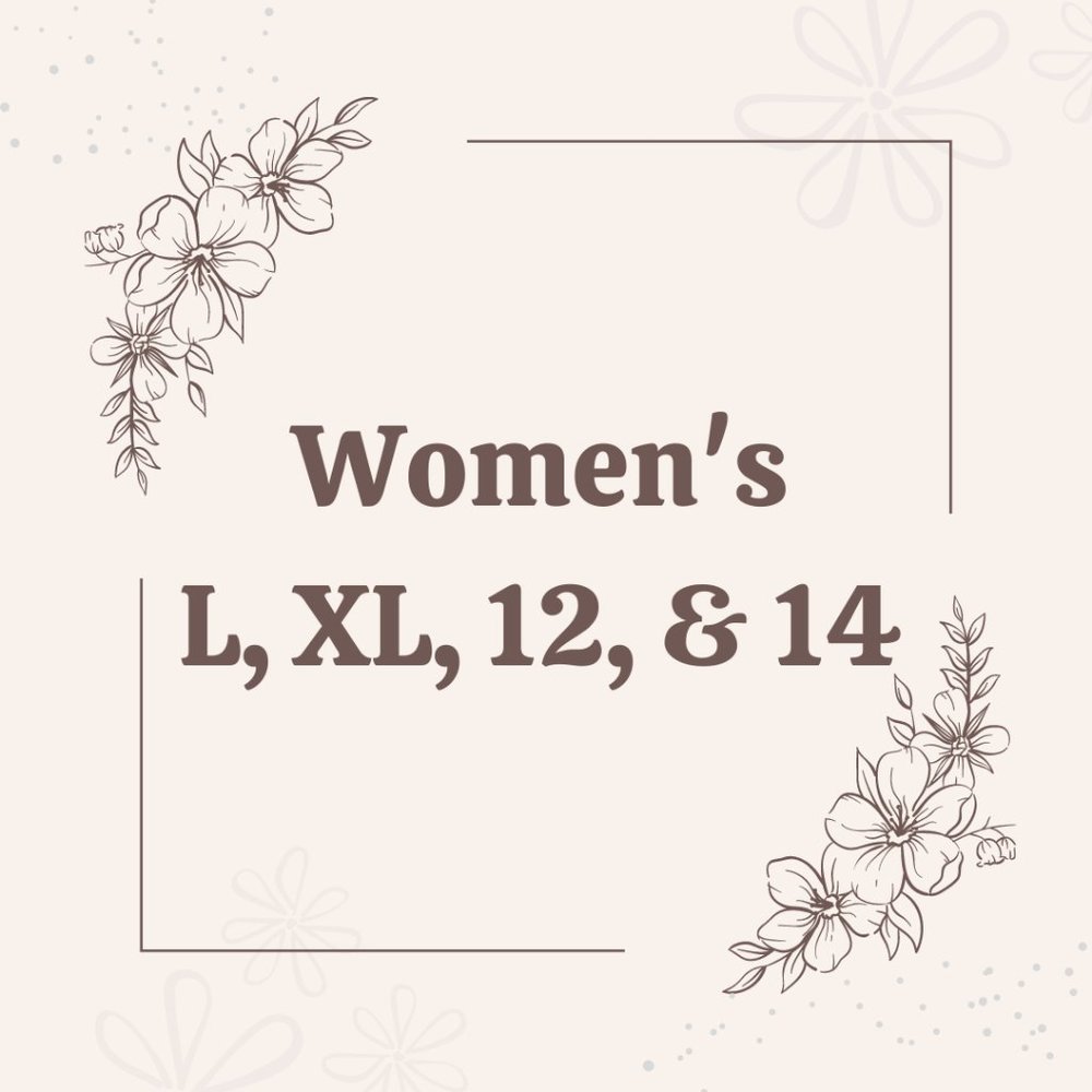 Women's L, XL, 12, & 14